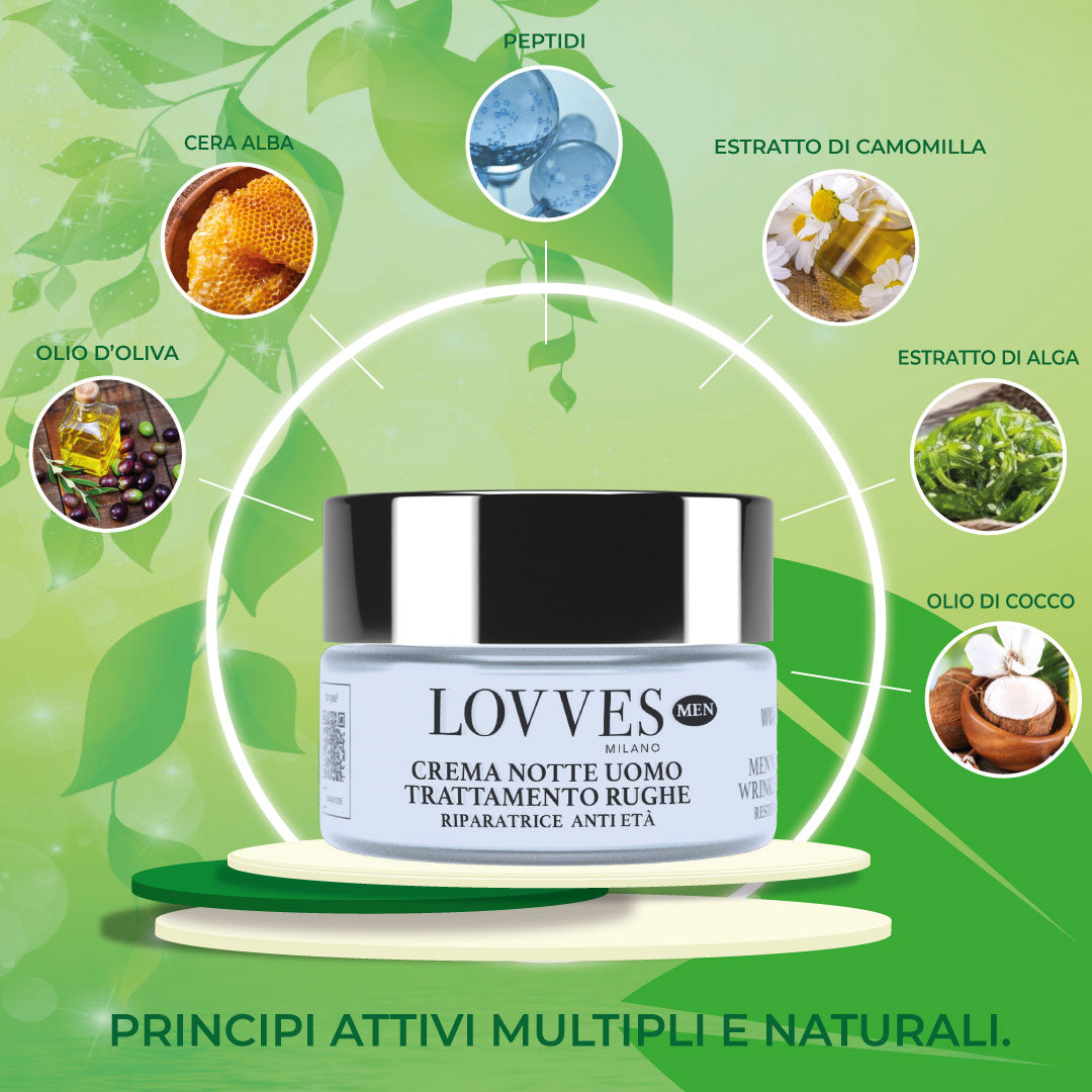 
Creme de Noite Homem Tratamento Rugas
