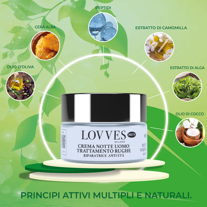 
Creme de Noite Homem Tratamento Rugas
